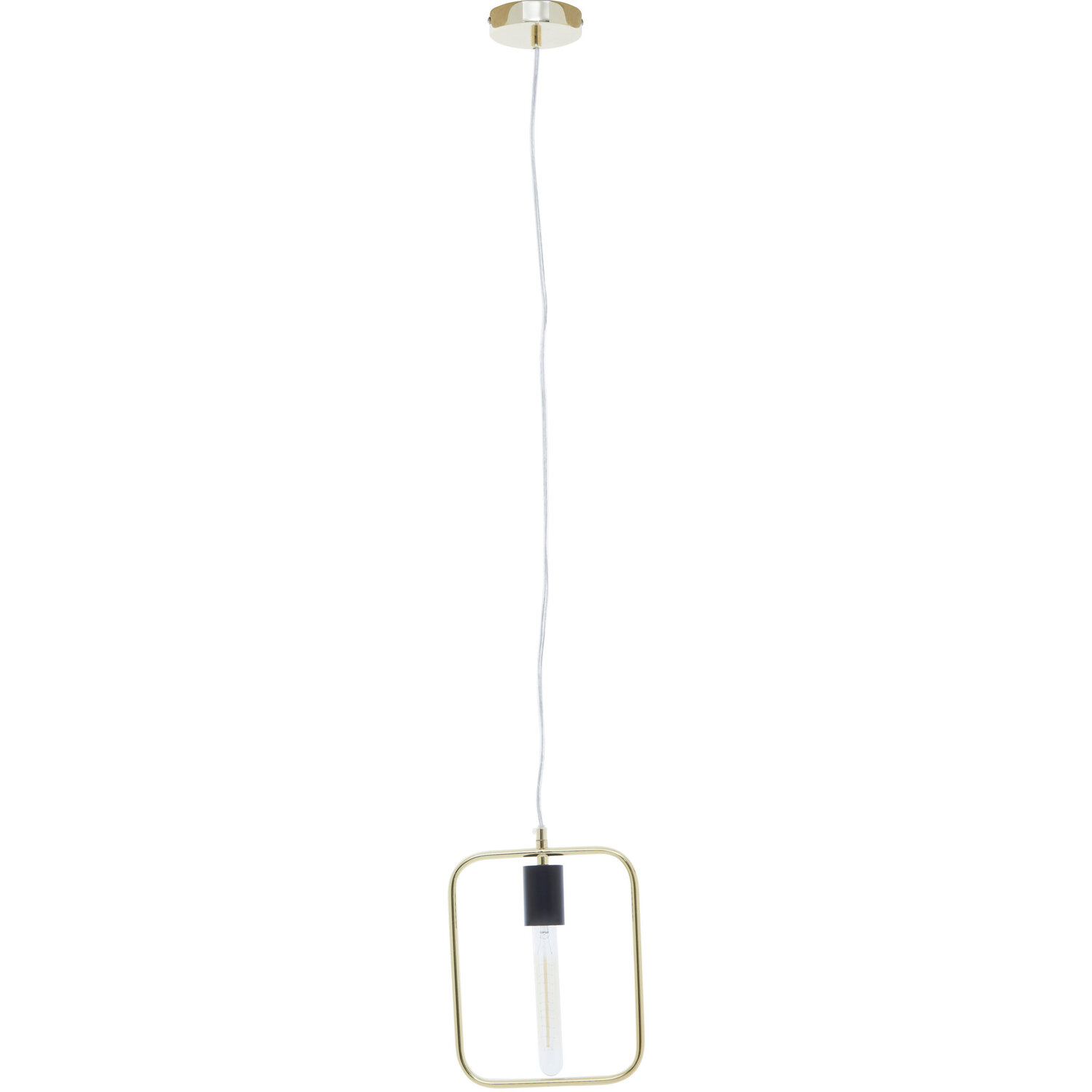 Lavis Black And Gold Finish Pendant Light - Gold