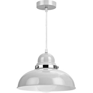 Vermont Flint Grey Bowl Shaped Pendant Light