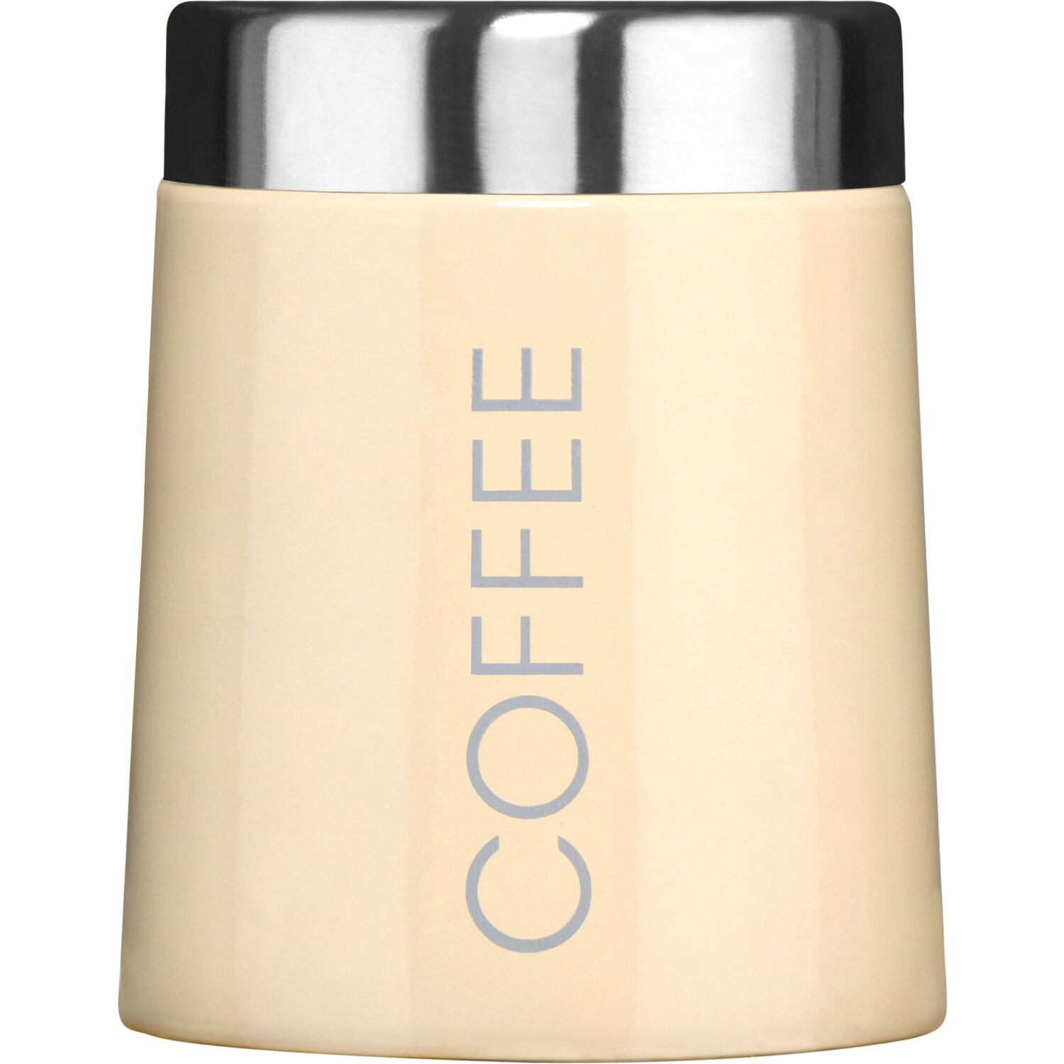 Maison By Premier Madison Cream Enamel Coffee Canister - Cream
