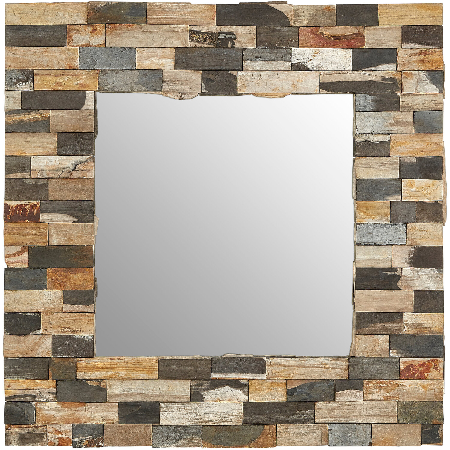Cora Wall Mirror With Black Finish Frame - Gold