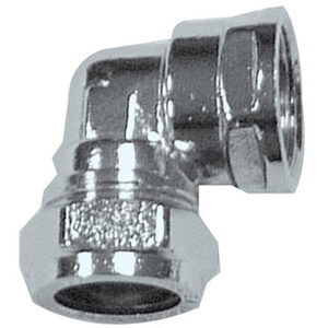 PrimaPlus Chrome Compression Elbow 22mm x 3/4