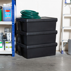 Wham Bam 3 x 36L Heavy Duty Boxes with Lids
