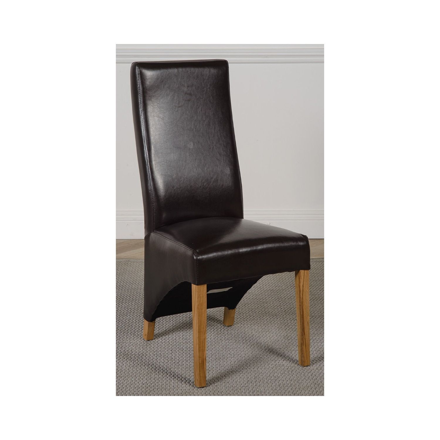 Richmond 140-220cm Oak Extending Dining Table and 8 Lola Leather Chairs