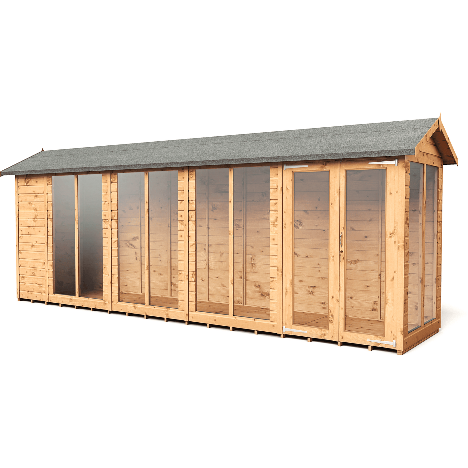 Empire Sheds Double Door Tongue And Groove Apex Garden Shed 4 X 18Ft - Image 4