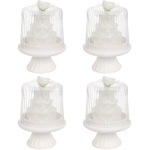 3 Tier Wedding Cake Candle - White - Set of 10