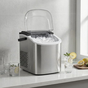 SONGMICS Silver Countertop Ice Cube Maker