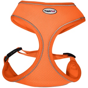 HugglePets Air Mesh Dog Harness - Orange, Small