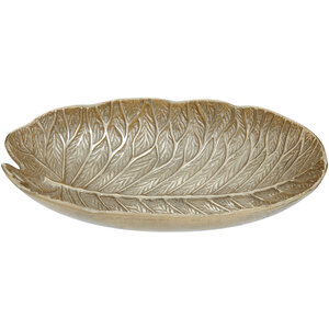 Salma Gold Finish Lotus Leaf Bowl.