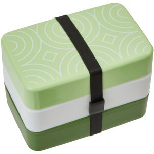 Grub Tub Three Compartment Green Lunch Box With Cutlery