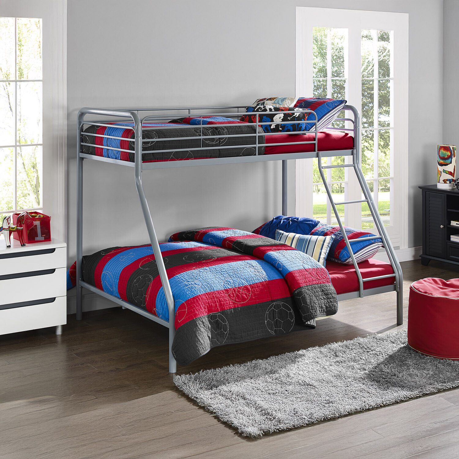 Bunk Bed In Metal - Silver