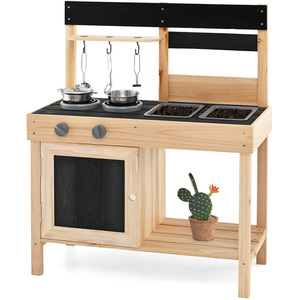 Kids Mud Play Kitchen With Dual Sinks