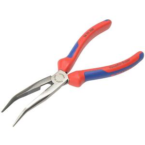 KNIPEX Bent Snipe Nose Side Cutting Pliers Multi-Component Grip 200mm (8In)