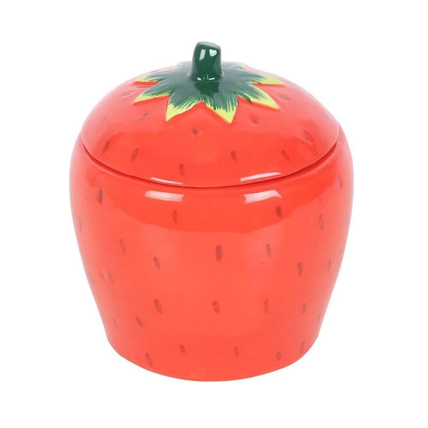 Something Different Tutti Frutti Strawberry Candle Jar - Red/Green