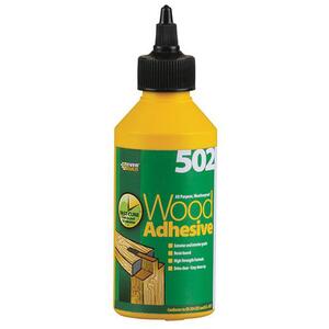 Everbuild 502 All Purpose Weatherproof Wood Adhesive 1 Litre