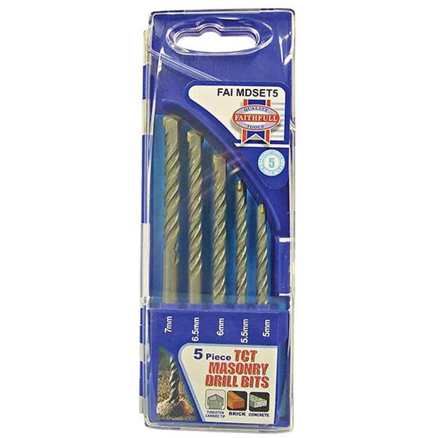 Faithfull Faimdset5 Standard Masonry Drill Set Of 5 5-7Mm - Image 9