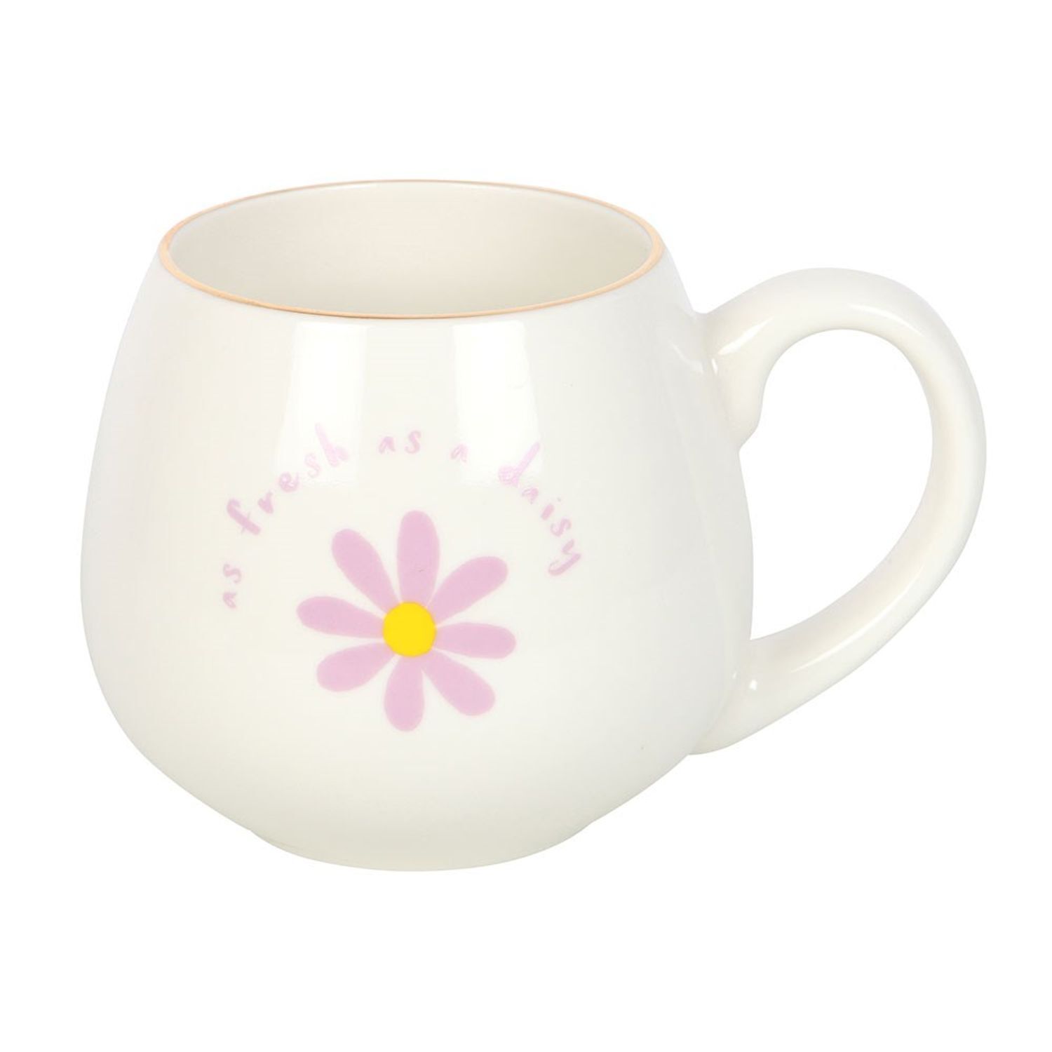 Something Different Fresh As A Daisy Rounded Mug - White