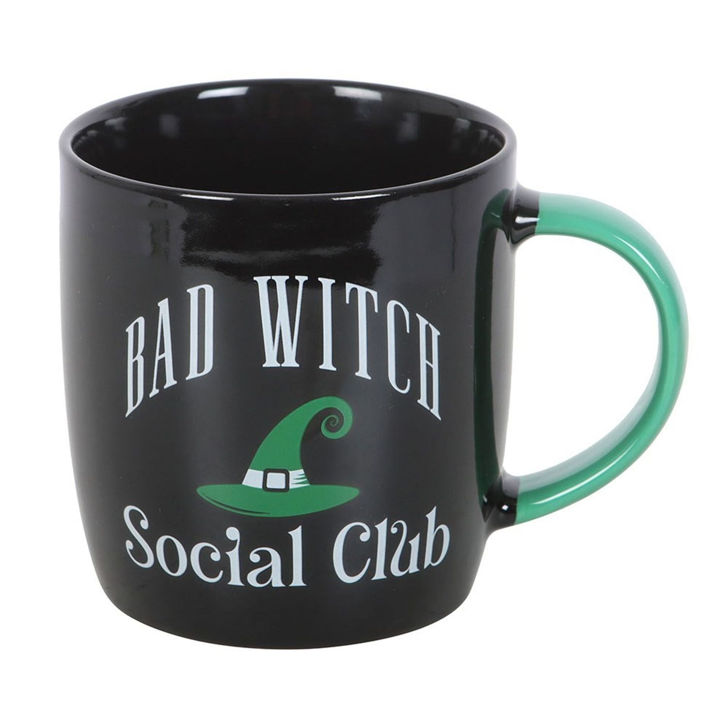 Something Different Bad Witch Social Club Mug And Coaster Set - Green/Black