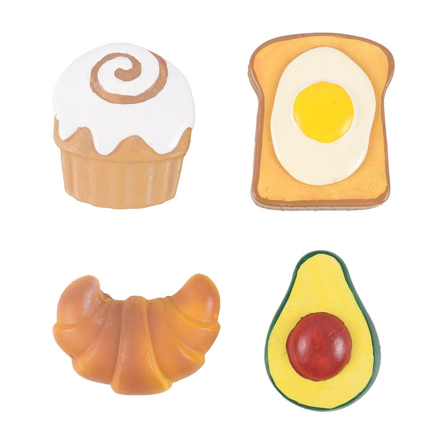 Something Different Brunch Club Fridge Magnet Set (Pack Of 4) - Multicoloured