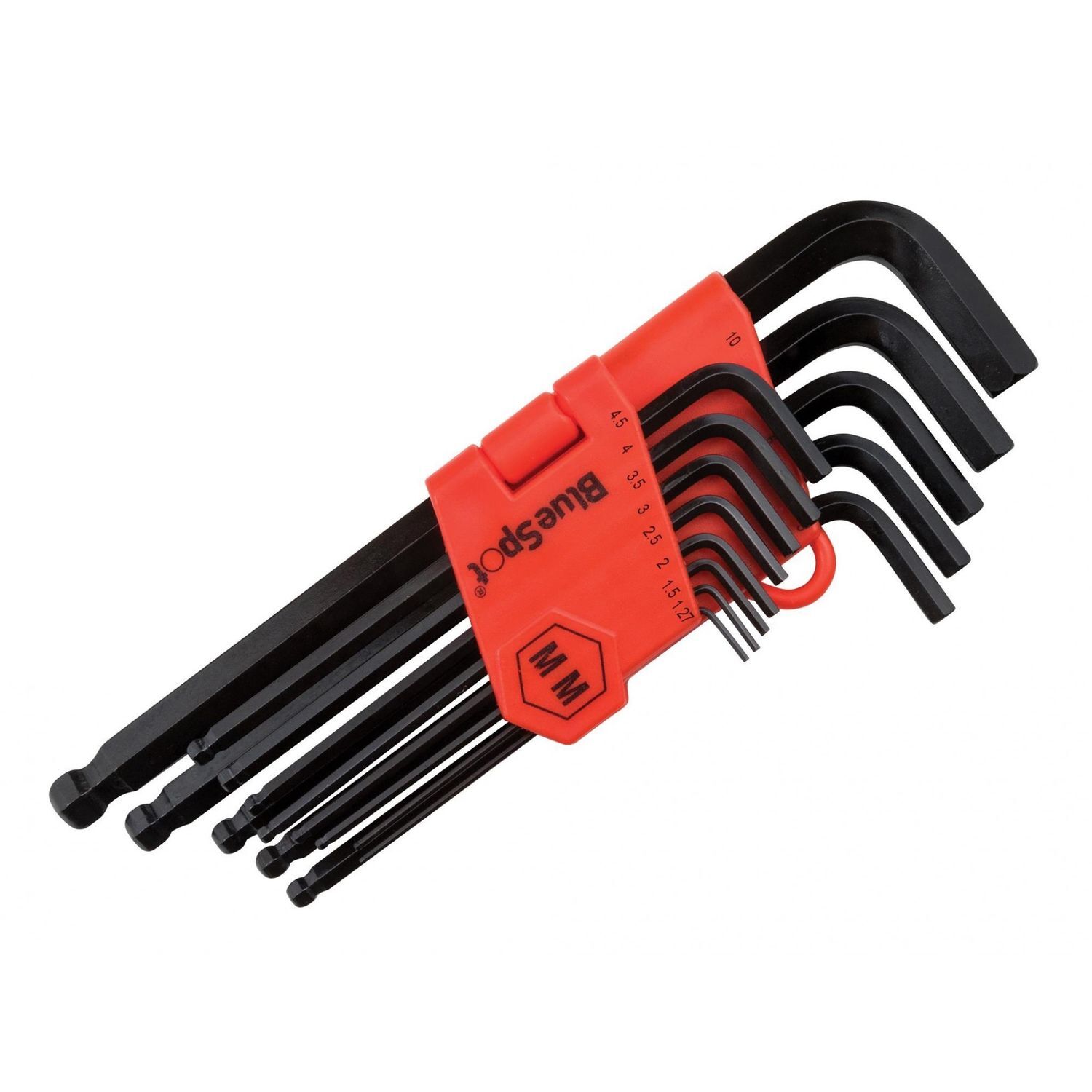 Bluespot Tools Long Arm Ball End Hexagon Key Set, 13 Piece - Multi Colour