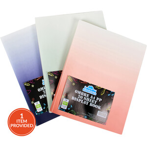 Ombre A4 Spiral Display Book