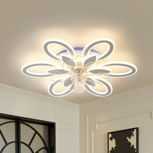 Modern RGB LED Ceiling Fan Light with Remote Control