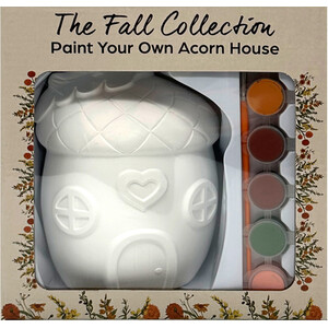 Paint Your Own Ceramic Acorn House Kit