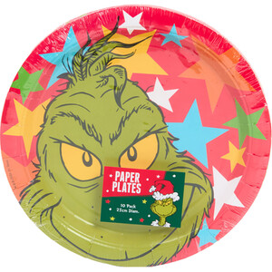 Pack of 10 Grinch Plates