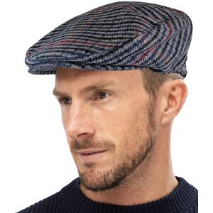 Mens Traditional Tweed Design Checked Flat Cap shot 16135664
