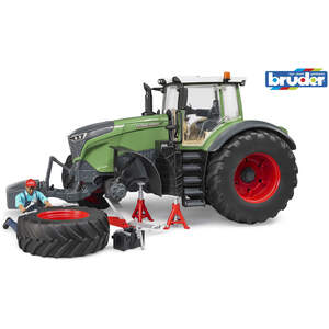 Bruder Fendt 1050 Vario with mechanic and garage equipment Detailed Vehicle & Playset Model