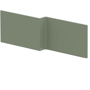1700mm Square MDF Reversible Shower Bath Front Panel - Satin Green