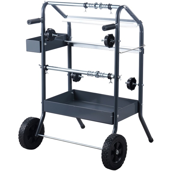 SwitZer Mobile Masking Paper Dispenser Trolley 2-Roll Masking Film & Tape Stand