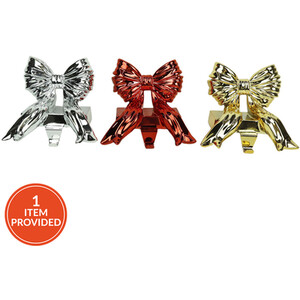 Christmas Bow Stocking Holder
