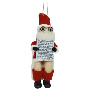 Wool Novelty Santa Hanging Decoration