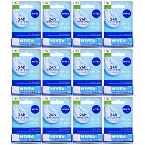 12x Nivea Hydro Care Lip Balm Stick With SPF15 4.8g