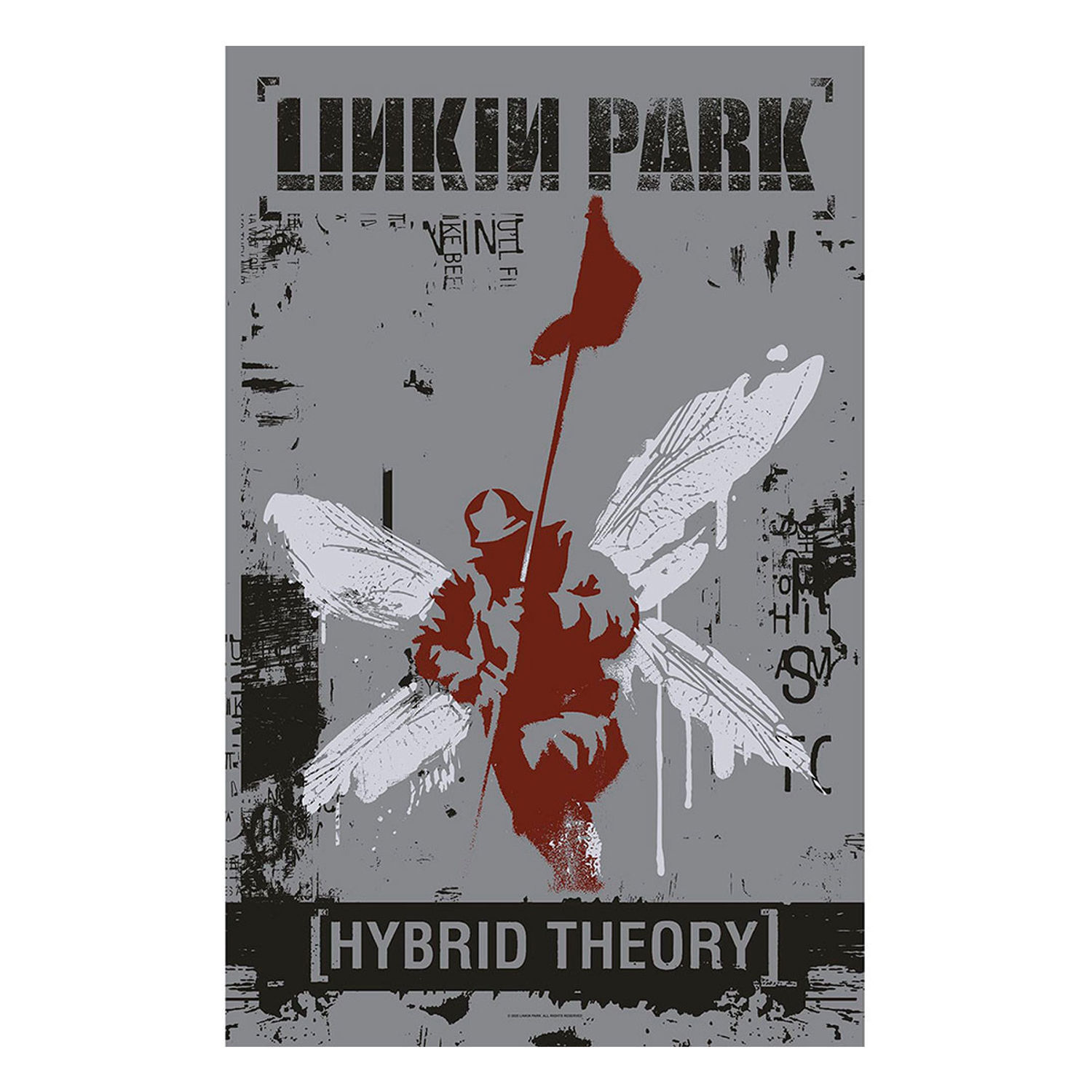 Linkin Park Hybrid Theory Textile Poster - Grey