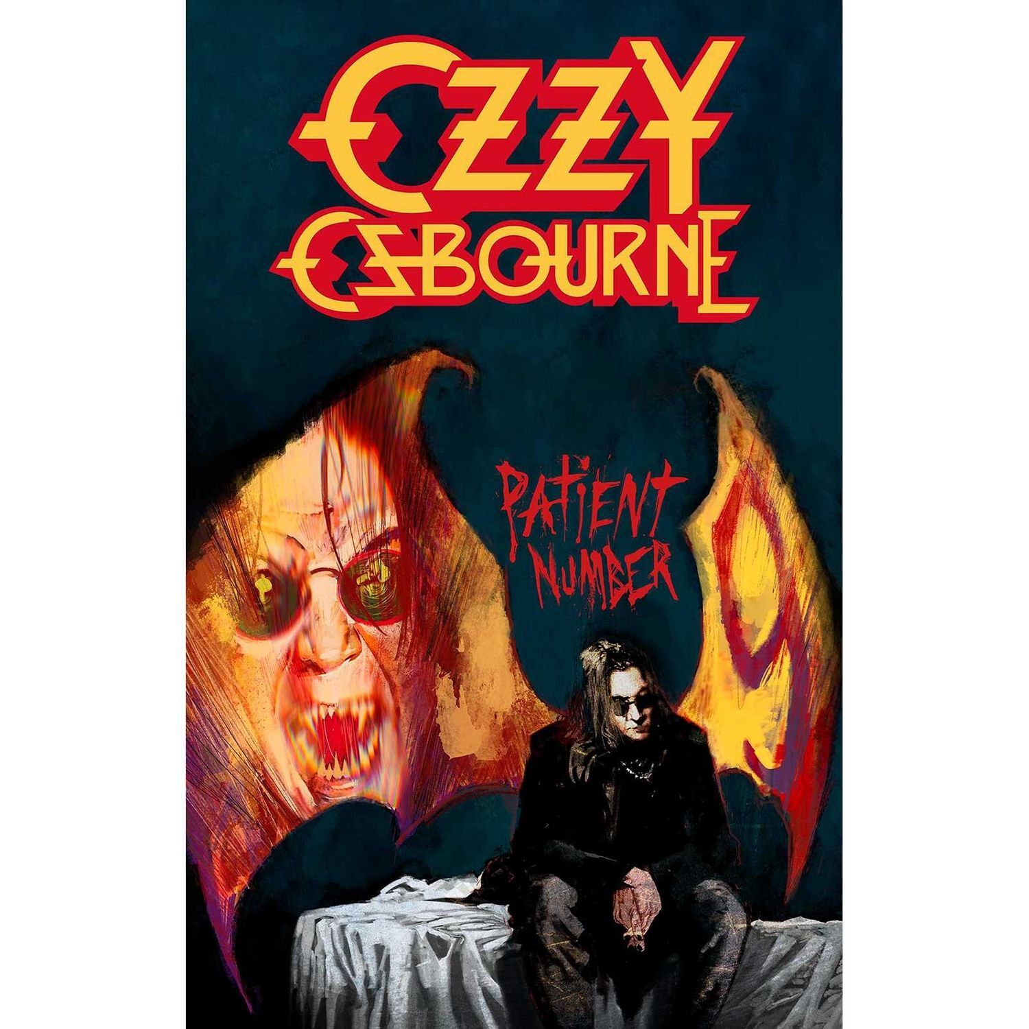 Ozzy Osbourne Patient No.9 Textile Poster - Multicoloured