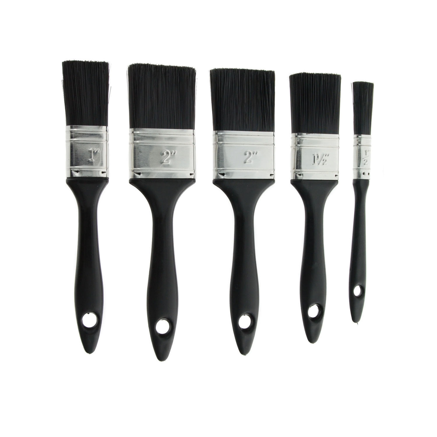 Supadec Polyester Brush Set (Pack Of 5) - Black