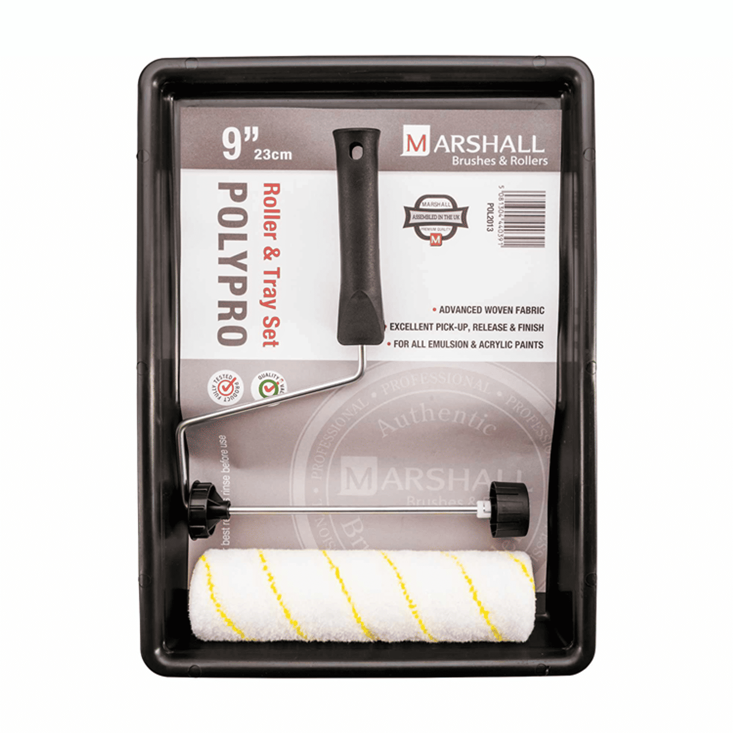 Marshall 9 Poly Roller & Tray Set - One Colour