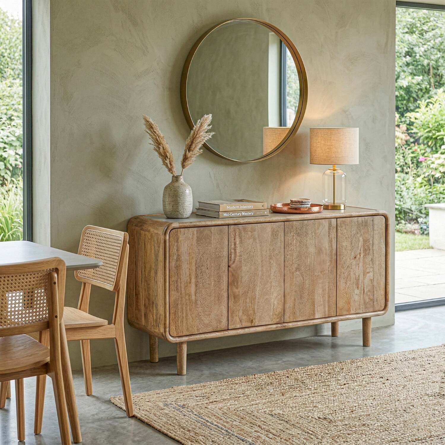 Elm Home And Garden Arlington 3 Door Sideboard - Natural