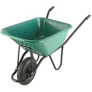 Walsall 120L Green Monarch Polypropylene Wheelbarrow