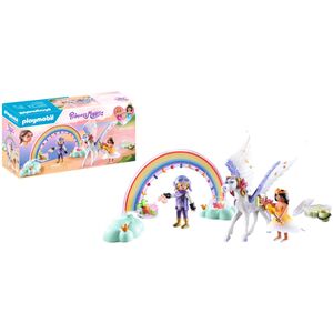 Pegasus with Rainbow in the Clouds