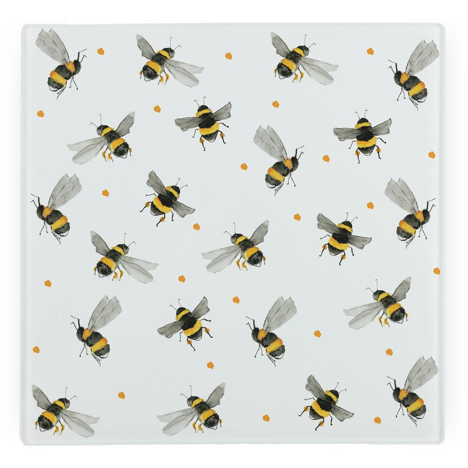 Image of Scattered Bees Glass Hot Pot Stand&hellip;