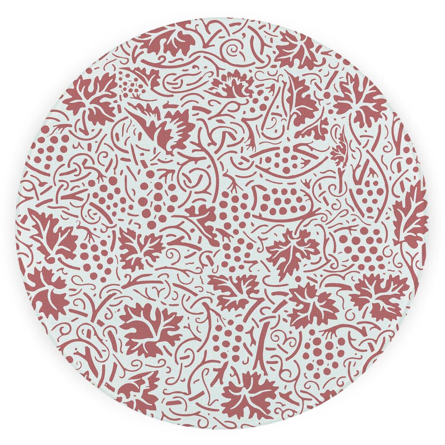 Image of Red Oak Leaves & Berries Textured&hellip;