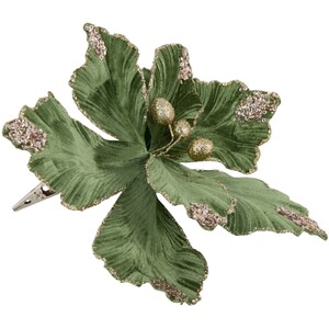 Glitter Tipped Flower Clip