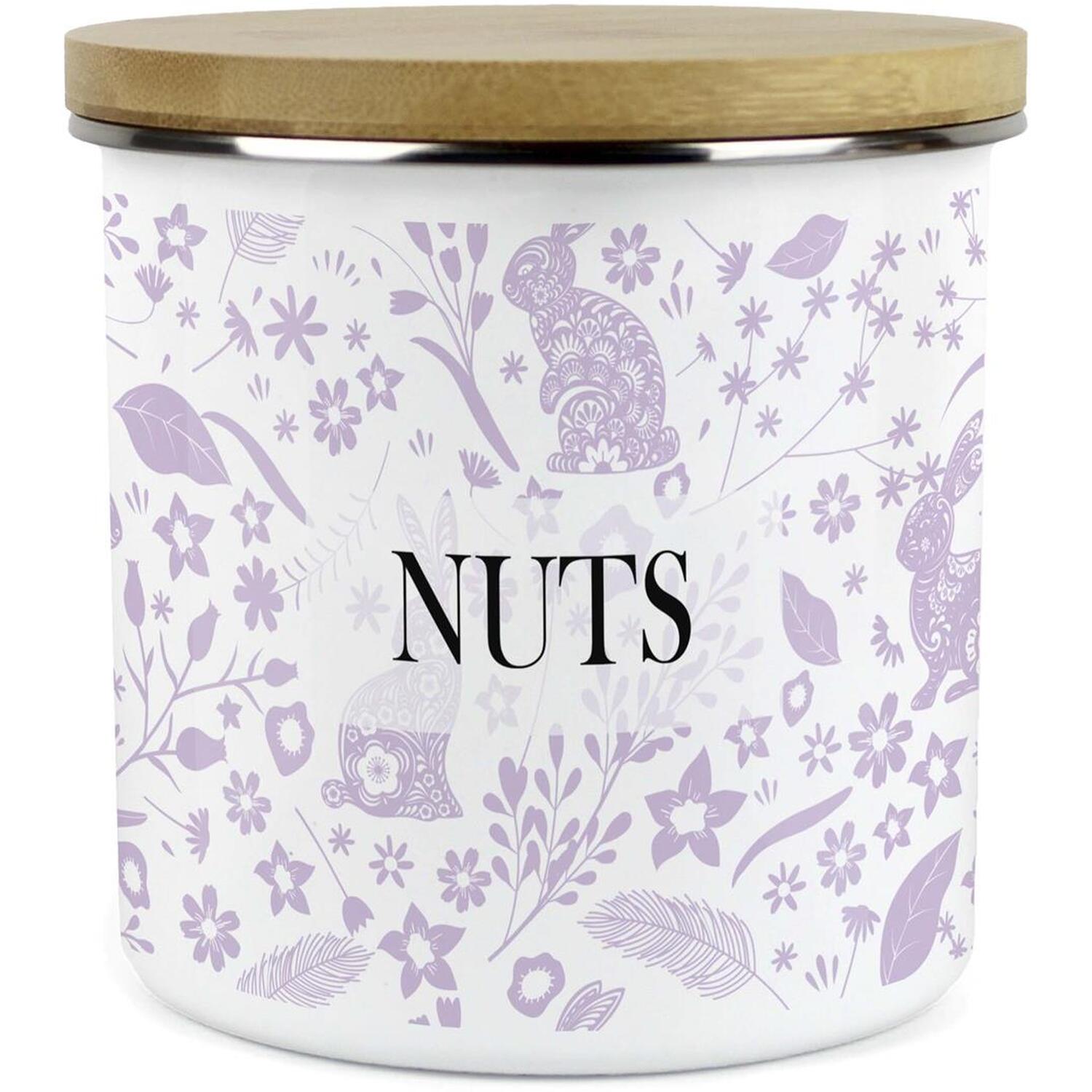 Purely Home Lilac Wild Rabbits Large Kitchen Storage Canister - Blue