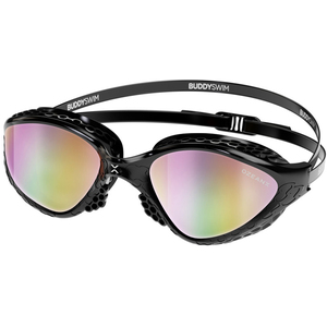 OzeanX Swim Goggles Black/Iridium Mirror