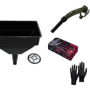 Pegdev Jerry Can Bundle Spout Funnel & Nitrile Gloves