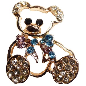 Crystal Teddy Bear Diamante Charm Embellishment