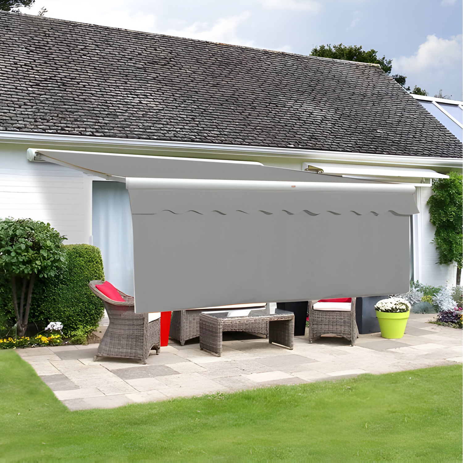 Image of Silver Valance with 1m Dropdown -&hellip;