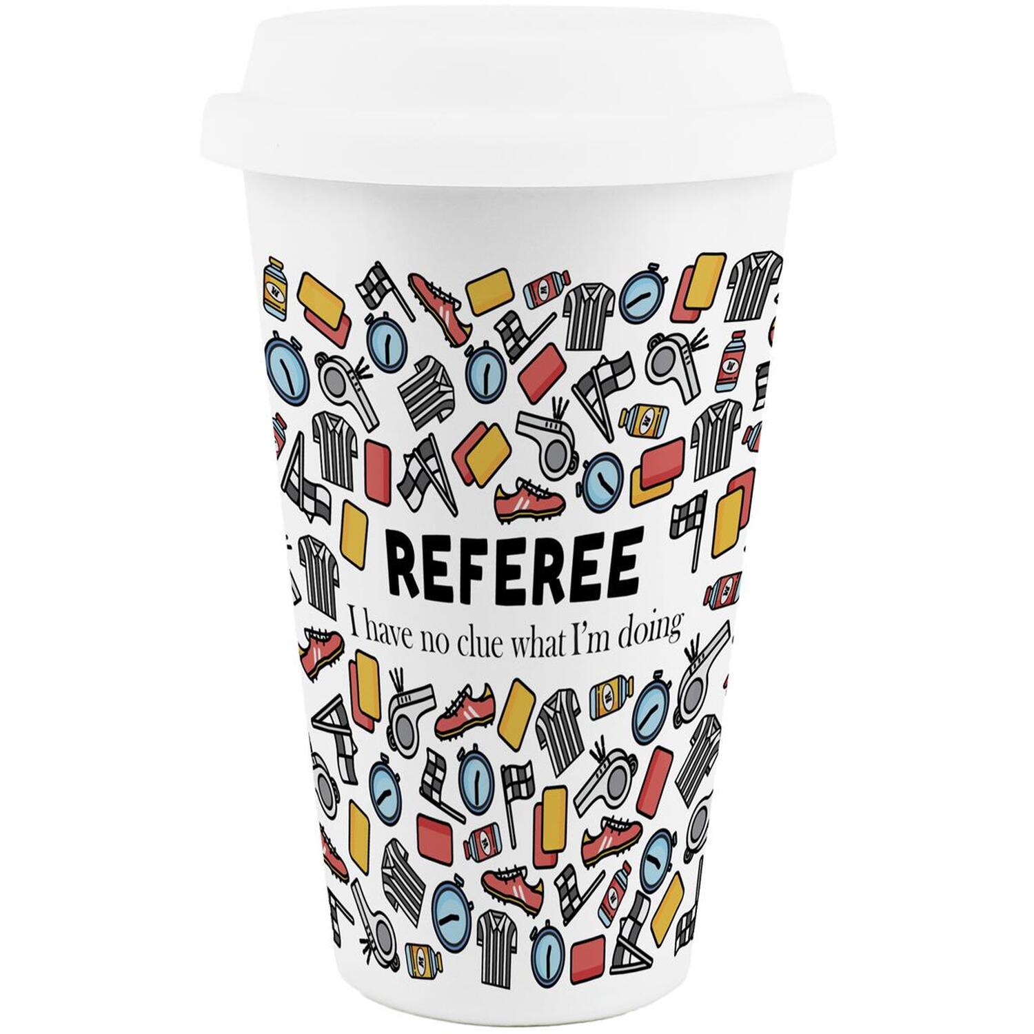 Image of Novelty Referee Ceramic Travel Mug -&hellip;